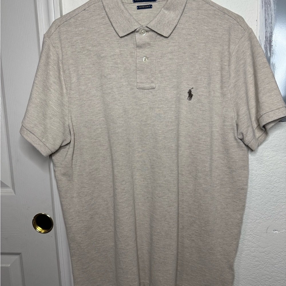 Ralph Lauren Men's Beige Polo Shirt